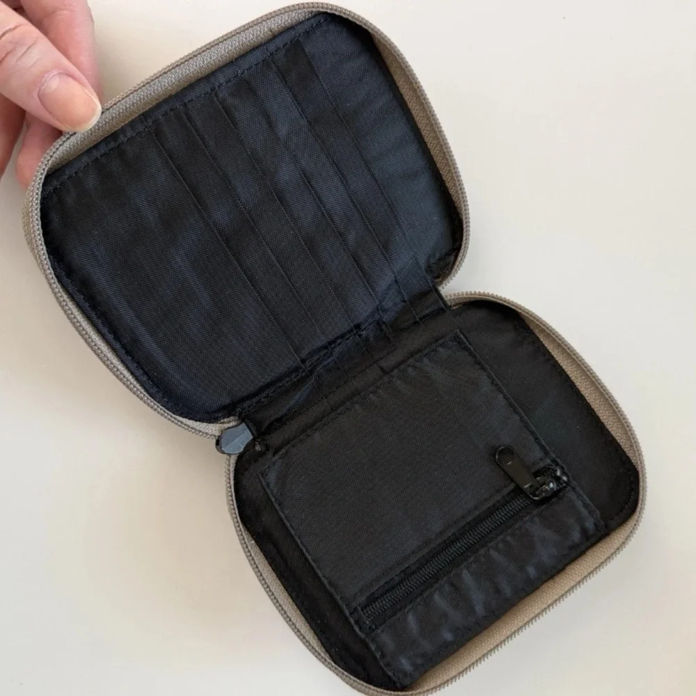 Samsonite Trunk & Co Canvas Utility Tech Zip Up Zipper Wallet Outdoor Rugged